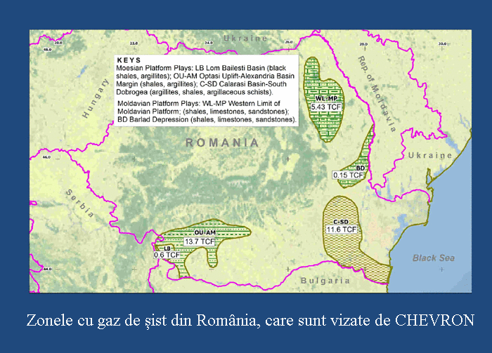 zone gaz de sist romania